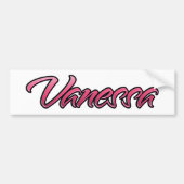 Vanessa faded pink Aufkleber Sticker Autoaufkleber (Vorne)