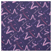 Vanessa Letter V Monogramm Blume Stoff (Muster)