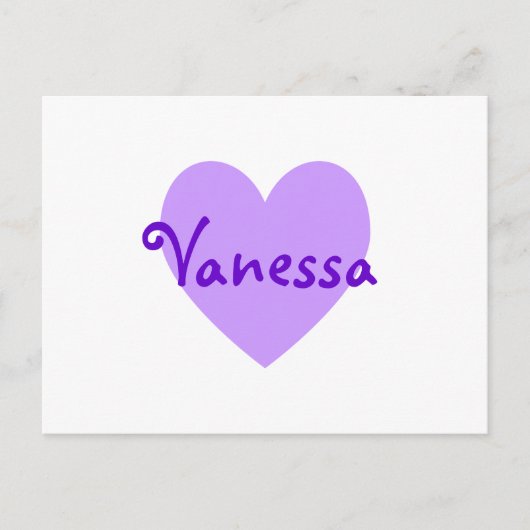 Vanessa Lila Postkarte (Vorderseite)
