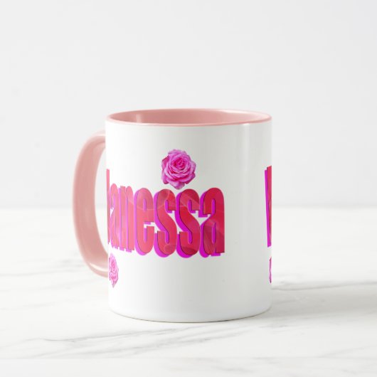 Vanessa-Logo, Tasse (Vorderseite Links)