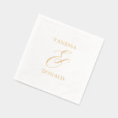 Vanessa Modern Wedding Servietten Mit Folie (Links)