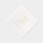 Vanessa Modern Wedding Servietten Mit Folie (Rechts)