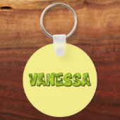 Vanessa Name Kiwi Design Schlüsselanhänger (Vorderseite)