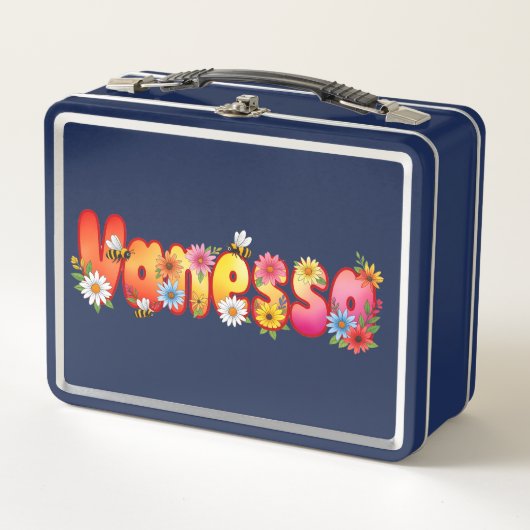 Vanessa - Personalized Bee Lunch Box (Vorderseite)