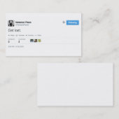 Vanessa-Platz-Visitenkarten "gehen verloren " Visitenkarte (Vorne/Hinten)