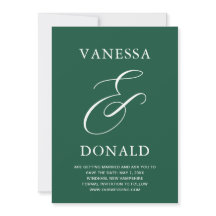 Vanessa Smaragdgrüne Moderne Hochzeit