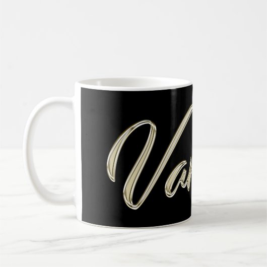 Vanessa white gold Handwriting Tasse Kaffeetasse (Links)