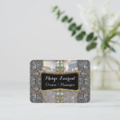 Vanfacture elegante berufliche Runde Visitenkarte (Stehend Vorderseite)