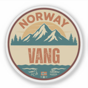 Vang, Norge Norwegen Aufkleber