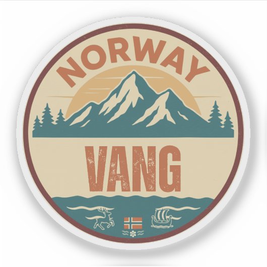 Vang, Norge Norwegen Aufkleber (Vorderseite)