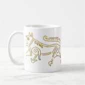 Vang Runestone-Gold-Kontur-Tasse Kaffeetasse (Links)