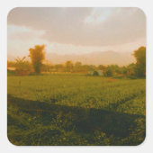 Vang Vieng - Laos Quadratischer Aufkleber (Vorderseite)