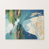 Vang Vieng Laos Reisen Vintag Puzzle (Horizontal)