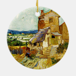 VanGogh - Die alte Mühle Keramikornament