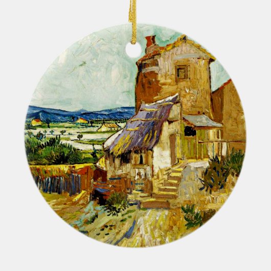VanGogh - Die alte Mühle Keramikornament (Hinten)