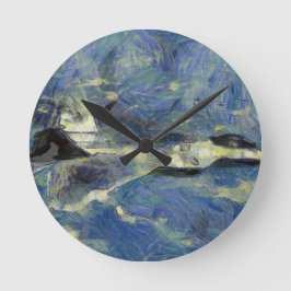 vangogh_F22 Runde Wanduhr