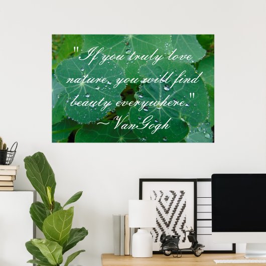 VanGogh Quote Poster (Heimbüro)