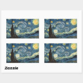 Vangogh Starry Night Rectangle Stickers (Blatt)