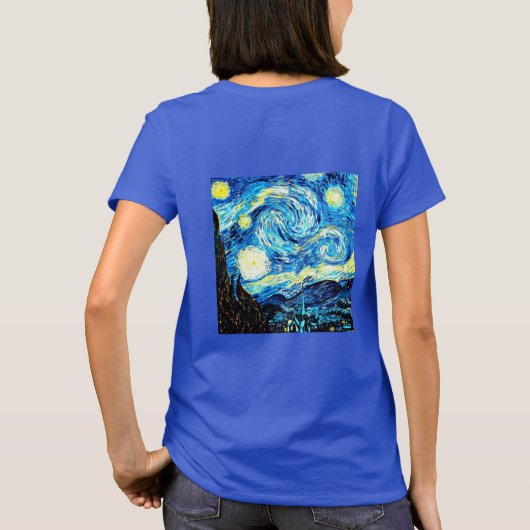 VanGogh, Starry Night T-Shirt (Rückseite)