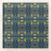 VanGogh Untersetzer, von der AI generiertes Starry Glasuntersetzer (Vorderseite)