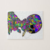 VanGogh's Calavera Skull Rauchen Zigarette Puzzle (Horizontal)