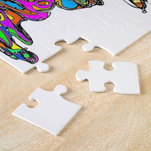 VanGogh's Calavera Skull Rauchen Zigarette Puzzle (Seite)