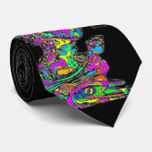 VanGogh's Calavera Skull Raucher Zigarette Krawatte (Gerollt)