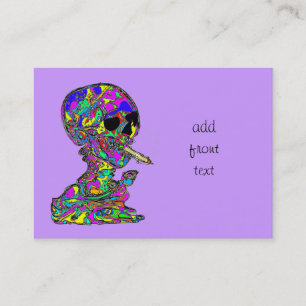 VanGogh's Calavera Skull Raucher Zigarette Visitenkarte