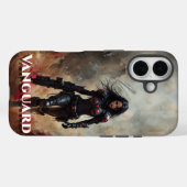 Vanguard – Futuristische Kriegerin Case-Mate iPhone Hülle (Rückseite (Horizontal))