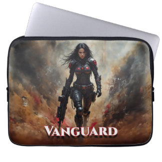 Vanguard – Futuristische Kriegerin Laptopschutzhülle