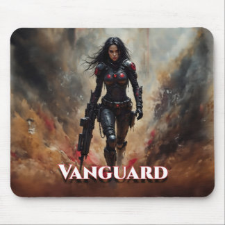 Vanguard – Futuristische Kriegerin Mousepad