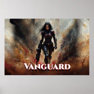 Vanguard – Futuristische Kriegerin Poster