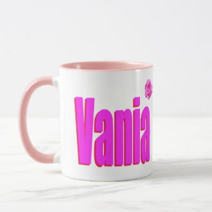 Vania Frauenname Logo, Tasse