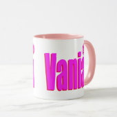Vania Frauenname Logo, Tasse (VorderseiteRechts)