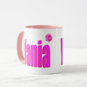 Vania Frauenname Logo, Tasse (Vorderseite Links)