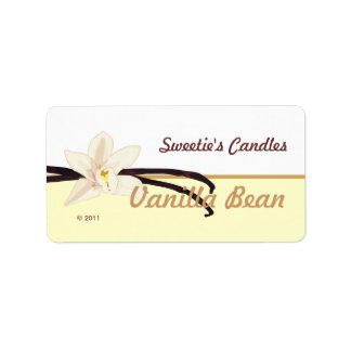 Vanilla Bean Labels Adressaufkleber
