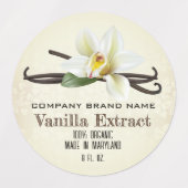 Vanilla Bean Spice Etiketten (Design 2)