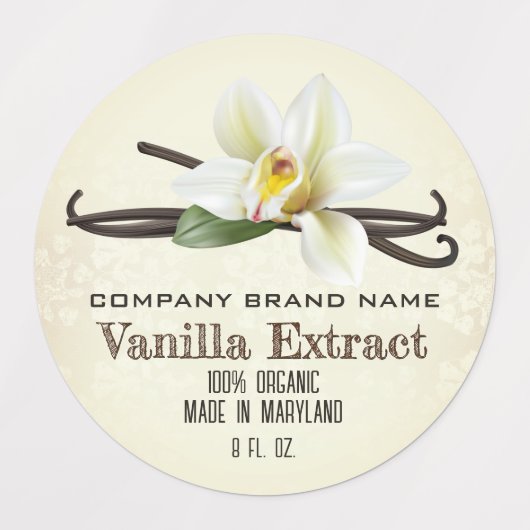 Vanilla Bean Spice Etiketten (Design 2)