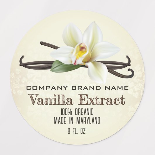 Vanilla Bean Spice Etiketten (Design 1)
