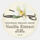 Vanilla Bean Spice Runder Aufkleber (Vorderseite)