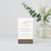 Vanilla Beauty Health Company Foto Custom Visitenkarte (Stehend Vorderseite)