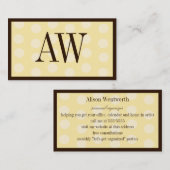 Vanilla Bedotted Visitenkarte (Vorne/Hinten)