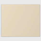 Vanilla Beige Solid Color Geschenkpapier (Flach)