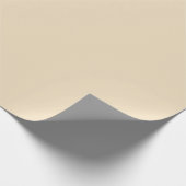 Vanilla Beige Solid Color Geschenkpapier (Ecke)