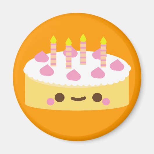 Vanilla Birthday Cake Magnet (Vorne)