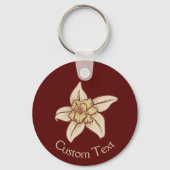 Vanilla Blume Icon Schlüsselanhänger (Vorderseite)