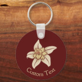 Vanilla Blume Icon Schlüsselanhänger (Vorderseite)