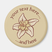 Vanilla-Blume Magnet (Vorne)