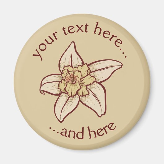 Vanilla-Blume Magnet (Vorne)