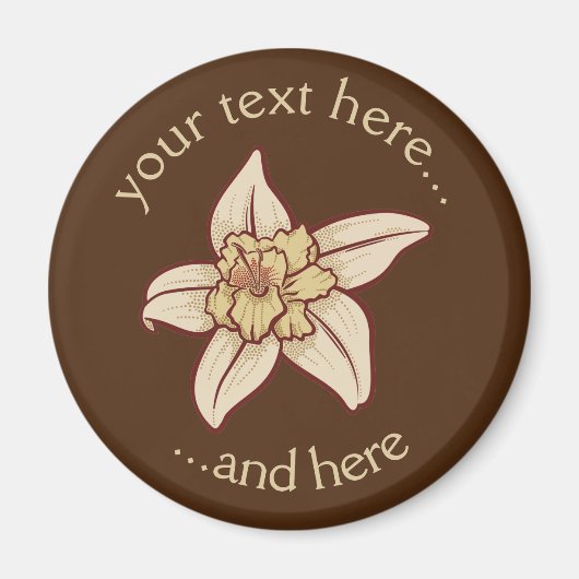 Vanilla-Blume Magnet (Vorne)